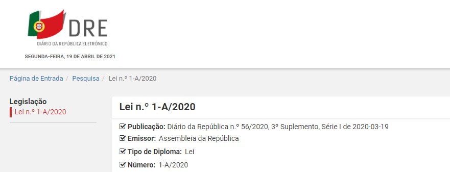 Medidas excecionais e temporárias COVID-19