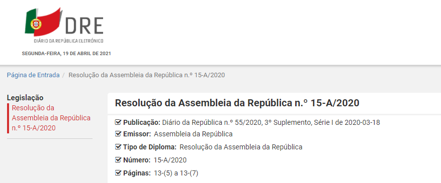 Estado de emergência